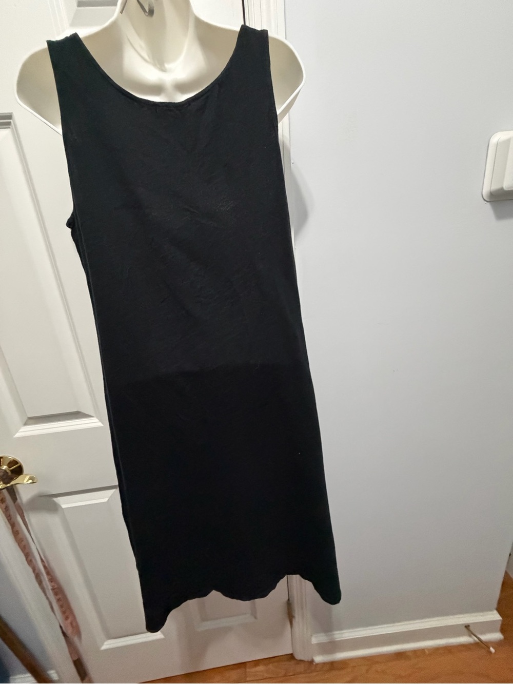 fresh produce Black cotton Sleeveless Pocket Swing Dress size m - Picture 2 of 9